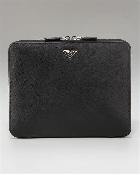 prada sapphiano leather ipad case|Prada Saffiano iPad Case Black – Preluve.